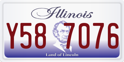 IL license plate Y587076