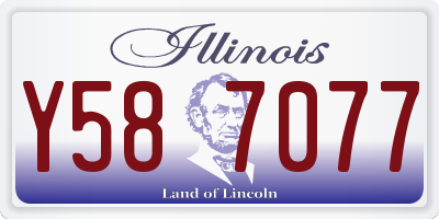IL license plate Y587077