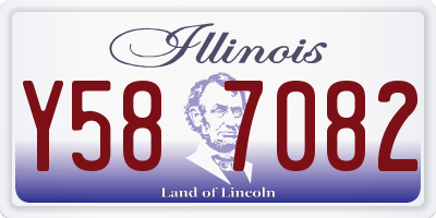 IL license plate Y587082