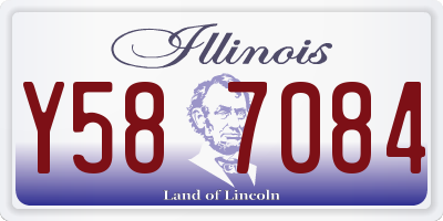 IL license plate Y587084