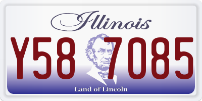 IL license plate Y587085