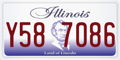 IL license plate Y587086
