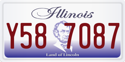 IL license plate Y587087