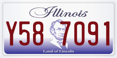 IL license plate Y587091