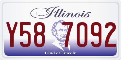IL license plate Y587092