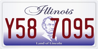IL license plate Y587095