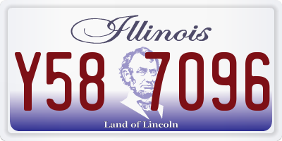 IL license plate Y587096