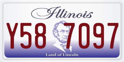 IL license plate Y587097