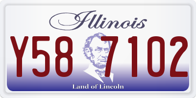 IL license plate Y587102