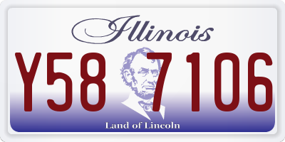 IL license plate Y587106