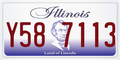 IL license plate Y587113