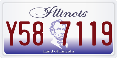 IL license plate Y587119
