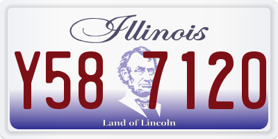 IL license plate Y587120