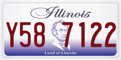IL license plate Y587122