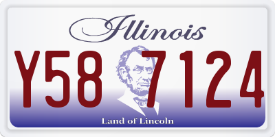 IL license plate Y587124
