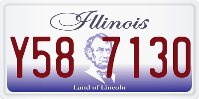 IL license plate Y587130