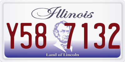 IL license plate Y587132