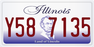 IL license plate Y587135