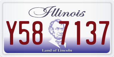 IL license plate Y587137