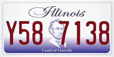 IL license plate Y587138