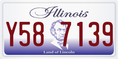 IL license plate Y587139