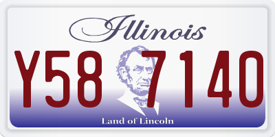IL license plate Y587140