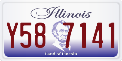 IL license plate Y587141
