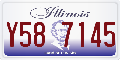 IL license plate Y587145