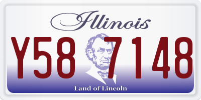 IL license plate Y587148