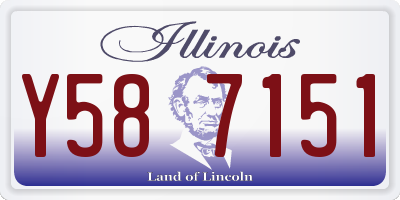 IL license plate Y587151