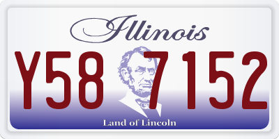 IL license plate Y587152