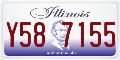 IL license plate Y587155