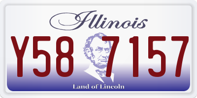 IL license plate Y587157