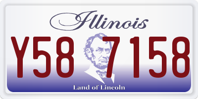 IL license plate Y587158
