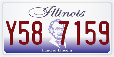 IL license plate Y587159