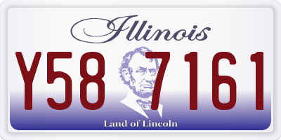 IL license plate Y587161