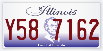 IL license plate Y587162