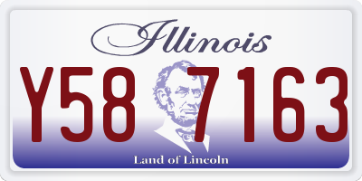 IL license plate Y587163
