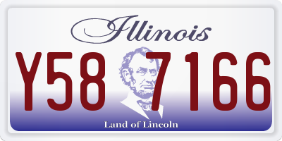 IL license plate Y587166