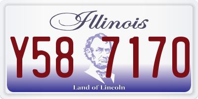 IL license plate Y587170