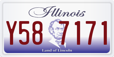 IL license plate Y587171