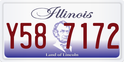 IL license plate Y587172