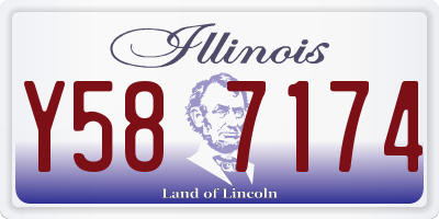 IL license plate Y587174