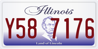 IL license plate Y587176