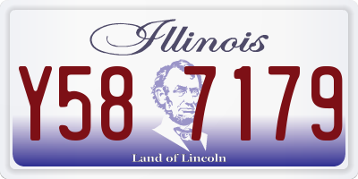 IL license plate Y587179