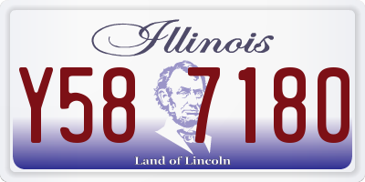 IL license plate Y587180