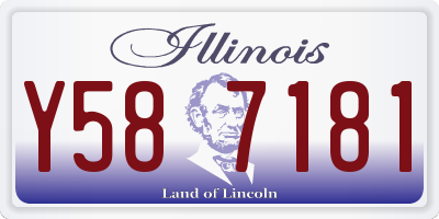 IL license plate Y587181