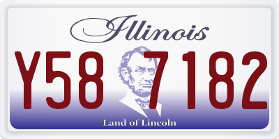 IL license plate Y587182