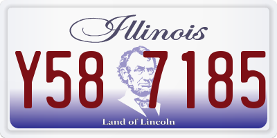 IL license plate Y587185