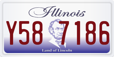 IL license plate Y587186